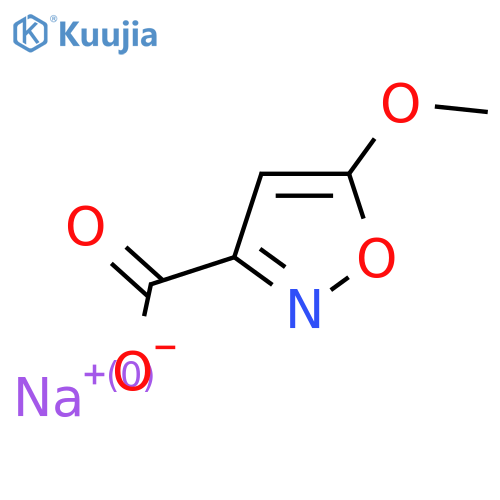 sodium 5-methoxy-1,2-oxazole-3-carboxylate structure