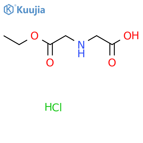 2-(2-ethoxy-2-oxoethyl)aminoacetic acid hydrochloride structure