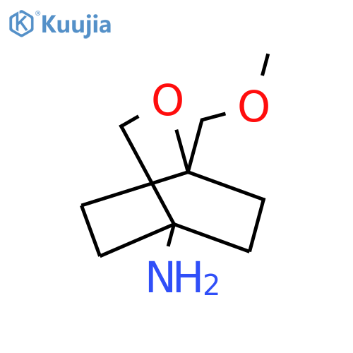 1-(methoxymethyl)-2-oxabicyclo2.2.2octan-4-amine structure
