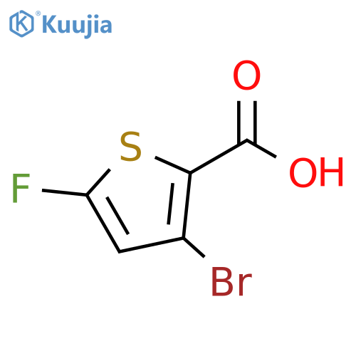 3-bromo-5-fluorothiophene-2-carboxylic acid structure