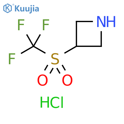 3-trifluoromethanesulfonylazetidine hydrochloride structure