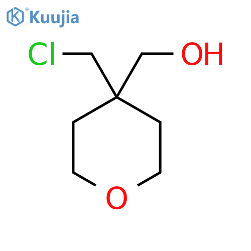 4-(chloromethyl)oxan-4-ylmethanol structure