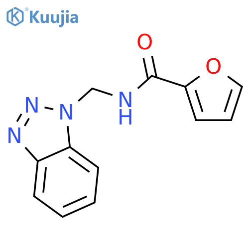 N-(benzotriazol-1-ylmethyl)furan-2-carboxamide structure