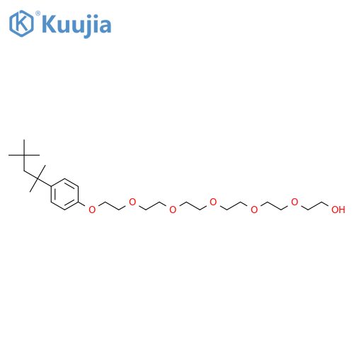 3,6,9,12,15-Pentaoxaheptadecan-1-ol,17-[4-(1,1,3,3-tetramethylbutyl)phenoxy]- structure