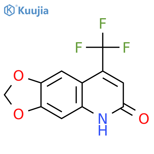 1,3-Dioxolo[4,5-g]quinolin-6(5H)-one, 8-(trifluoromethyl)- structure