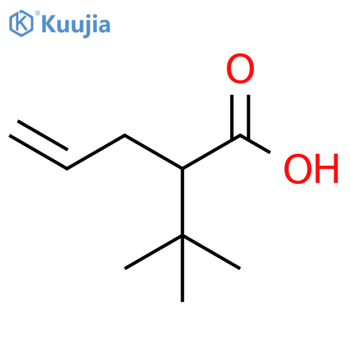 2-tert-butylpent-4-enoic acid structure