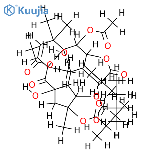 (2R,3R,4R,5R,7S,8S,9S,11E,13S,15R)-2,3,5,7,8,9,15-heptahydroxyjatropha-6(17),11-diene-14-one-8,9-diacetate-7-isobutyrate-2,3-bis(2-methylbutyrate) structure