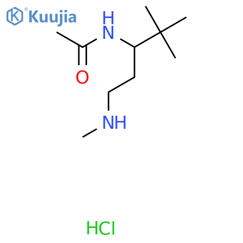 N-4,4-dimethyl-1-(methylamino)pentan-3-ylacetamide hydrochloride structure