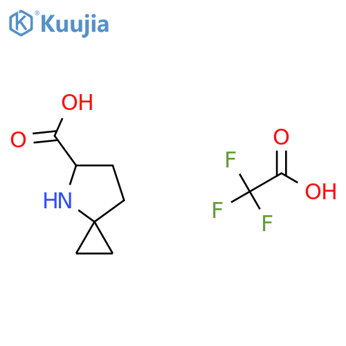 4-azaspiro2.4heptane-5-carboxylic acid, trifluoroacetic acid structure