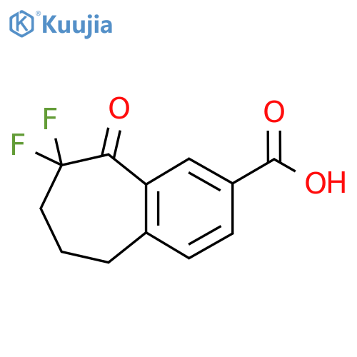 6,6-Difluoro-5-oxo-8,9-dihydro-7H-benzo[7]annulene-3-carboxylic acid structure