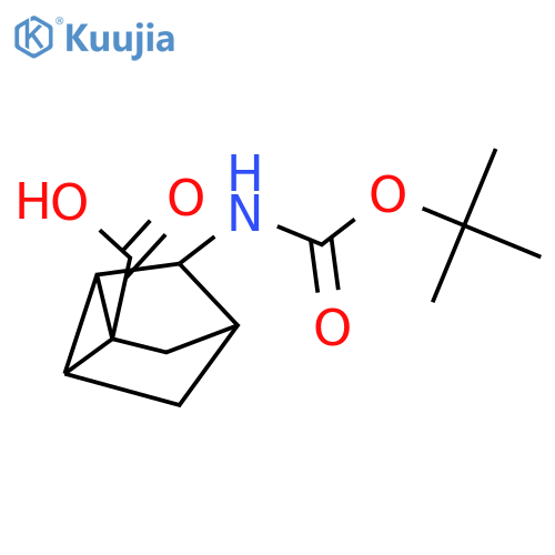 3-{(tert-butoxy)carbonylamino}tricyclo2.2.1.0,2,6heptane-1-carboxylic acid, Mixture of diastereomers structure