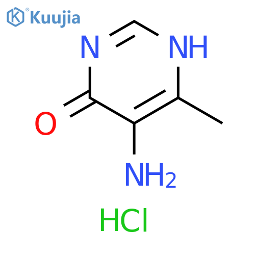 4(3H)-Pyrimidinone, 5-amino-6-methyl-, hydrochloride (1:1) structure