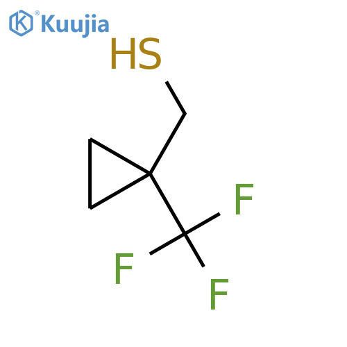 1-(trifluoromethyl)cyclopropylmethanethiol structure