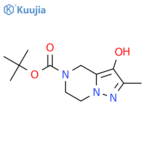 tert-butyl 3-hydroxy-2-methyl-4H,5H,6H,7H-pyrazolo1,5-apyrazine-5-carboxylate structure
