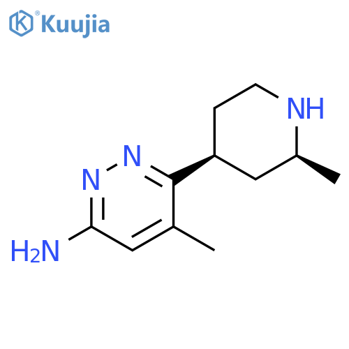 5-methyl-6-[(2S,4S)-2-methyl-4-piperidyl]pyridazin-3-amine structure