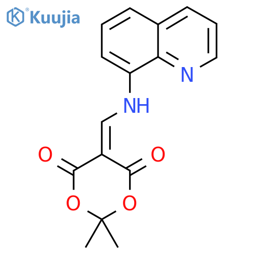 2,2-Dimethyl-5-((8-quinolylamino)methylene)-1,3-dioxane-4,6-dione structure
