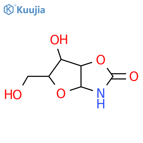 (3aS,5R,6R,6aR)-Tetrahydro-6-hydroxy-5-(hydroxymethyl)furo2,3-doxazol-2(3H)-one structure