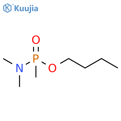 n,n-dimethyl-p-methyl phosphonamidic acid, n-butyl ester structure
