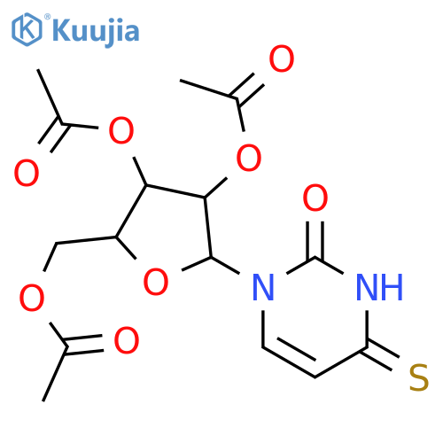 2(1H)-Pyrimidinone,3,4-dihydro-4-thioxo-1-(2,3,5-tri-O-acetyl-b-D-arabinofuranosyl)- structure