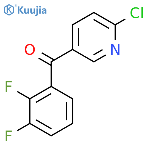 2-Chloro-5-(2,3-difluorobenzoyl)pyridine structure