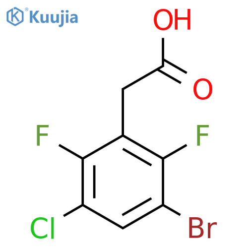 3-Bromo-5-chloro-2,6-difluorophenylacetic acid structure