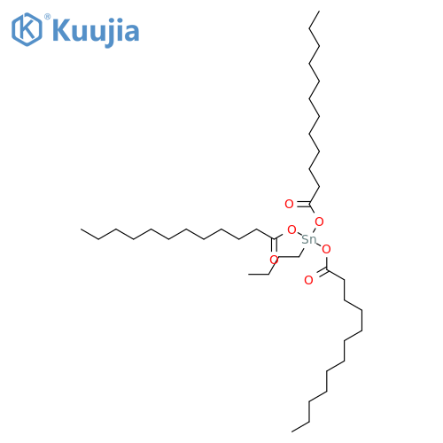 Dodecanoic acid,1,1',1''-(butylstannylidyne) ester structure
