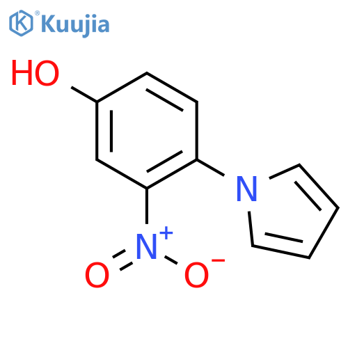 3-Nitro-4-(1H-pyrrol-1-yl)benzenol structure