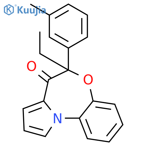 Pyrrolo[2,1-d][1,5]benzoxazepin-7(6H)-one, 6-ethyl-6-(3-methylphenyl)- structure