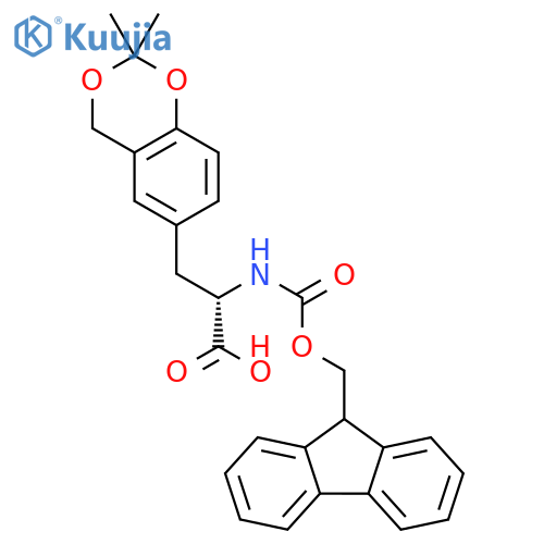 (S)-2-(Fmoc-amino)-3-(2,2-dimethyl-4H-benzo1,3dioxin-6-yl)propionic acid structure