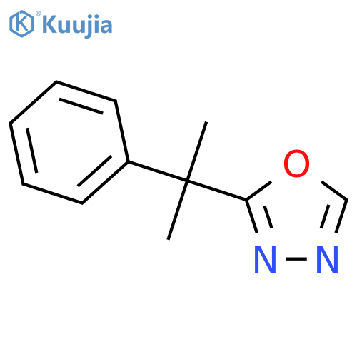 2-(2-phenylpropan-2-yl)-1,3,4-oxadiazole structure