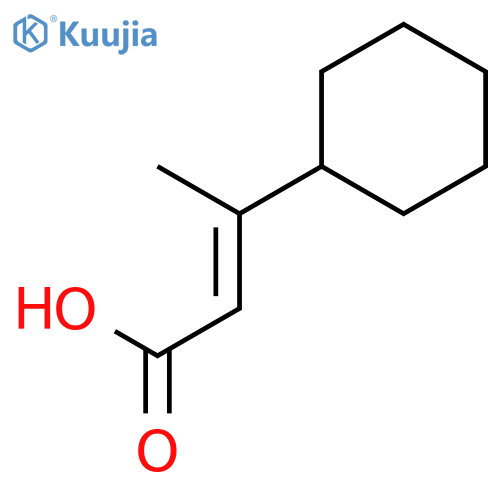 2-Butenoic acid,3-cyclohexyl- structure