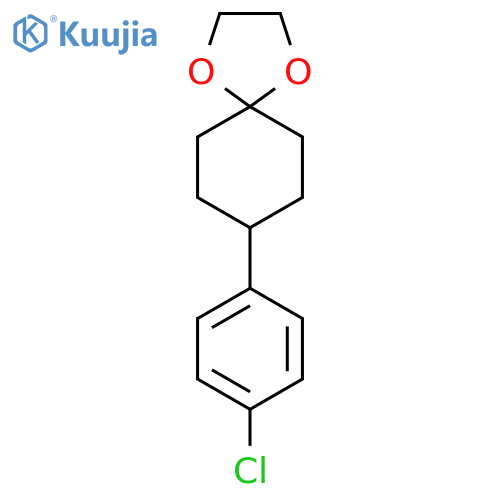 8-(4-Chlorophenyl)-1,4-dioxaspiro4.5decane structure