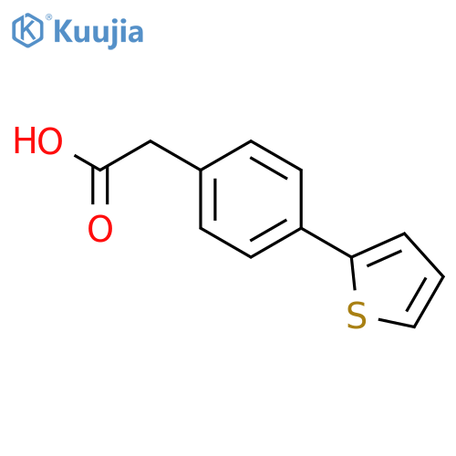 Benzeneacetic acid, 4-(2-thienyl)- structure