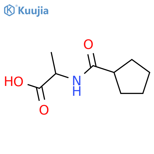 2-(cyclopentylformamido)propanoic acid structure