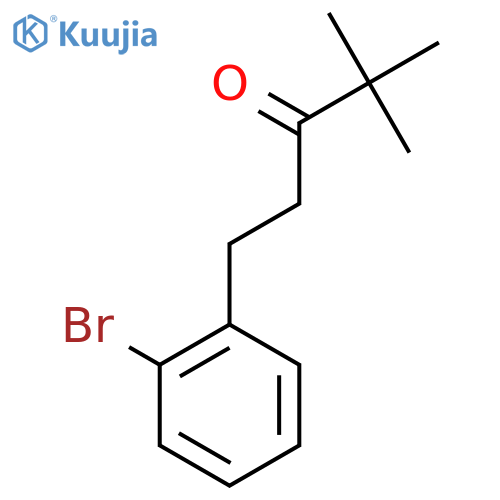 1-(2-Bromophenyl)-4,4-dimethylpentan-3-one structure