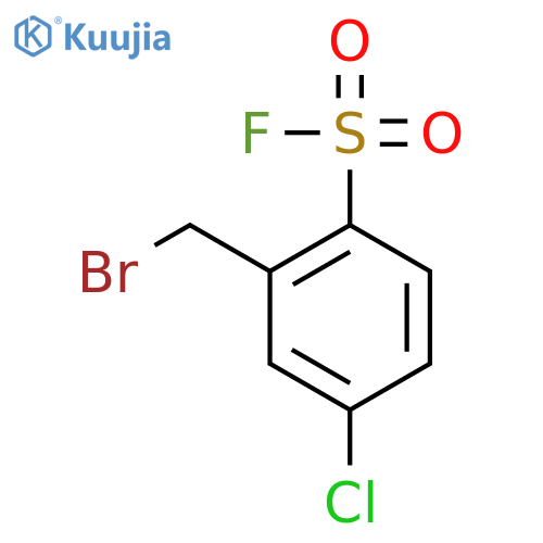 Benzenesulfonyl fluoride, 2-(bromomethyl)-4-chloro- structure