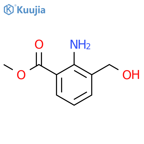 Methyl 2-amino-3-(hydroxymethyl)benzoate structure