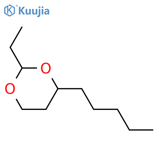 2-Ethyl-4-pentyl-1,3-dioxane; (2R,4R)-form structure