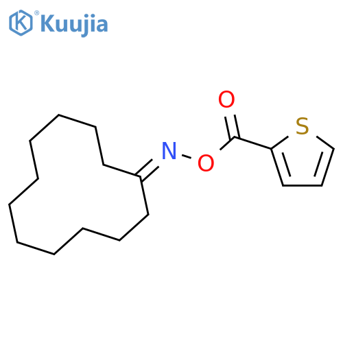 2-{[(cyclododecylideneamino)oxy]carbonyl}thiophene structure
