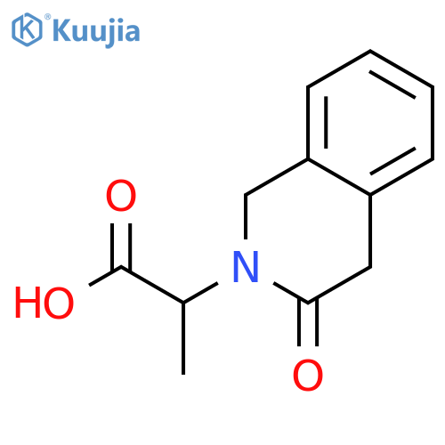 2(1H)-Isoquinolineaceticacid, 3,4-dihydro-a-methyl-3-oxo- structure