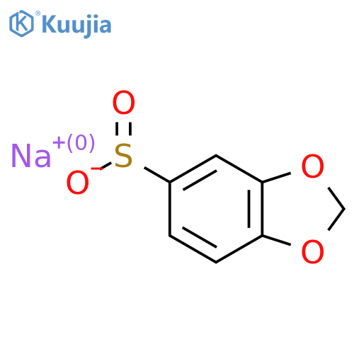 Sodium 2H-1,3-benzodioxole-5-sulfinate structure
