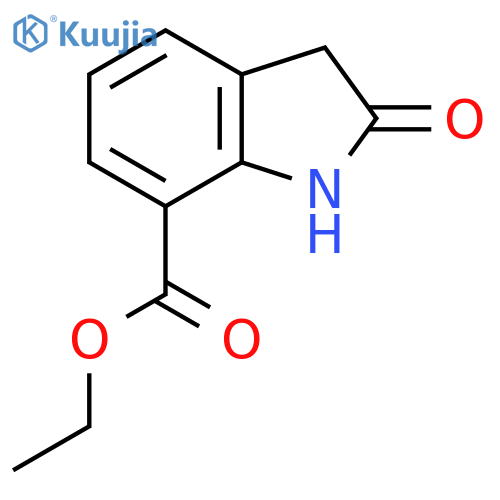 Ethyl 2-oxoindoline-7-carboxylate structure