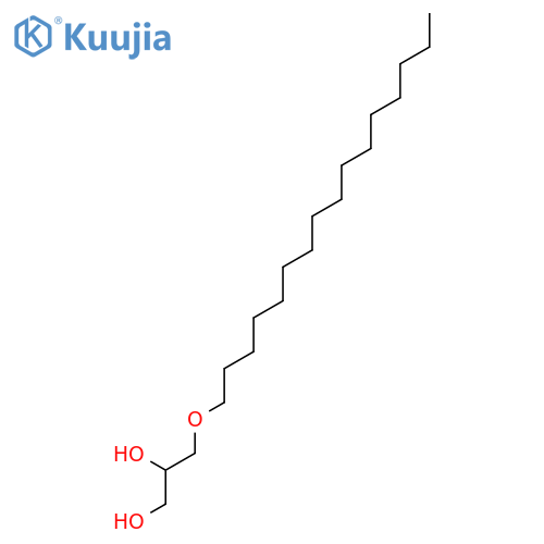 (2S)-3-(hexadecyloxy)propane-1,2-diol structure