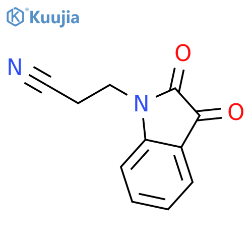 3-(2,3-Dioxo-2,3-dihydro-1H-indol-1-yl)-propanenitrile structure