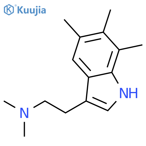 1H-Indole-3-ethanamine,N,N,5,6,7-pentamethyl- structure