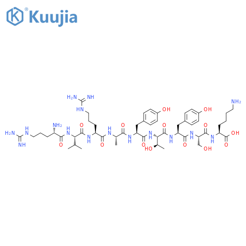L-Lysine,L-arginyl-L-valyl-L-arginyl-L-alanyl-L-tyrosyl-L-threonyl-L-tyrosyl-L-seryl- structure