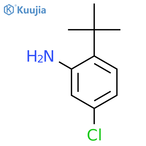 2-tert-butyl-5-chloroaniline structure