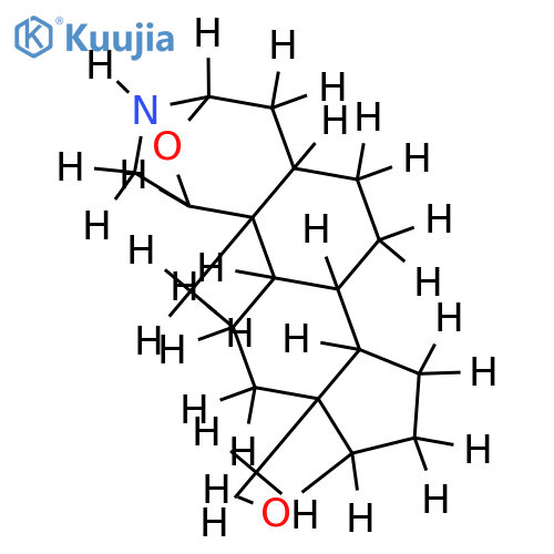 1,4-Epoxy-3-aza-A-homoandrostan-17-ol structure