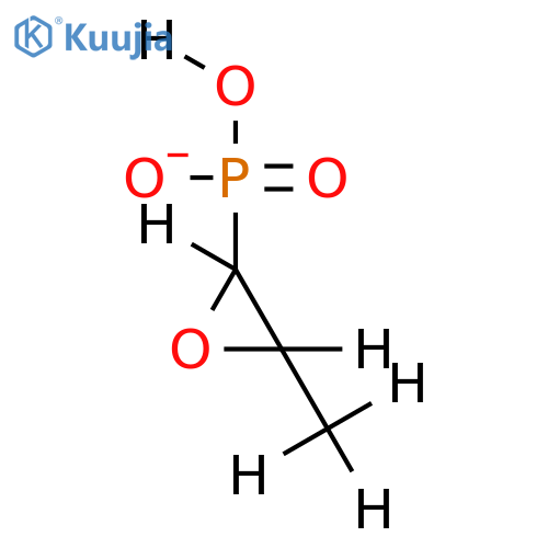 Mono(benzylammonium)salt-(2RS,3SR)-(3-Methyloxiranyl)phosphonic acid structure