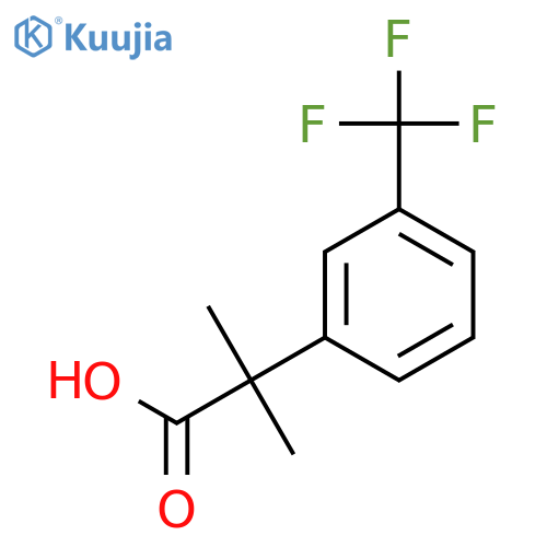 2-Methyl-2-(3-(trifluoromethylphenyl)propanoic acid structure